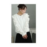 パール艶めくマーブル柄の一輪花ネックレス レディース ファッション | Sawa a la mode | 詳細画像18
