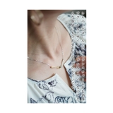 シルバーとゴールド連なるニュアンスチャームネックレス レディース ファッション | Sawa a la mode | 詳細画像6 