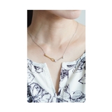 シルバーとゴールド連なるニュアンスチャームネックレス レディース ファッション | Sawa a la mode | 詳細画像13 