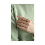 サイズ調節できるニュアンスフォルムゴールドリング レディース ファッション | Sawa a la mode | 詳細画像4 