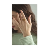 サイズ調節できるニュアンスフォルムゴールドリング レディース ファッション | Sawa a la mode | 詳細画像8 