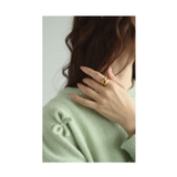 サイズ調節できるニュアンスフォルムゴールドリング レディース ファッション | Sawa a la mode | 詳細画像11 