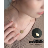 ゴールド | 飽きのこないシンプルなコインモチーフネックレス レディース ファッション | Sawa a la mode
