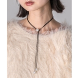 ブラック | パールモチーフ チョーカーネックレス | ad thie