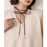 ブラック | スエードコード チョーカー ネックレス | ad thie