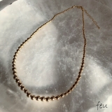 ゴールド | Metal Ball Necklace | feu