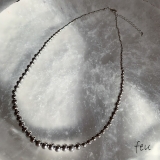シルバー | Metal Ball Necklace | feu