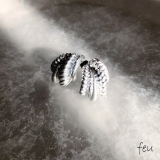 シルバー | Design Hoop Pierce | feu