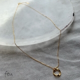 ゴールド | Ring Charm Necklace | feu