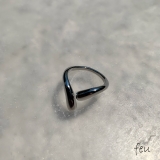 シルバー | Nestle Thin Ring | feu