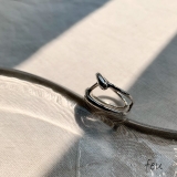 シルバー | HOOK CORD RING | feu