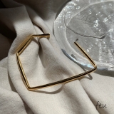 ゴールド | CORNER CORD BANGLE | feu