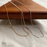 INTERPOSE CHAIN NECKLACE | feu | 詳細画像1 