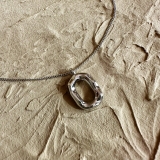 【SILVER925】OVAL RING NECKLACE | feu | 詳細画像4