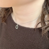 【SILVER925】OVAL RING NECKLACE | feu | 詳細画像9