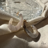 アイボリー | MARBLE PLATE PIERCE | feu