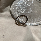 ゴールド | ROLL LINE RING | feu