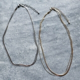 SNAKE 2LANE NECKLACE | feu | 詳細画像6 