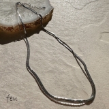 シルバー | SNAKE 2LANE NECKLACE | feu