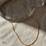 ゴールド | GLEAM CHAIN NECKLACE | feu