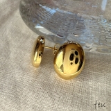 ゴールド | OVAL MOTIF PIERCE | feu