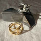 SILVER925ツイストリング アレルギー対応素材 フリーサイズ | feu | 詳細画像2 