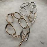 ユニフォームパーツブレスレット チェーンブレスレット 抜け感 | feu | 詳細画像1