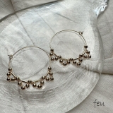 ゴールド | デコレーションフープピアス アレンジ フープ | feu