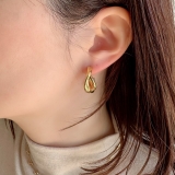 サージカルステンレスツイストフープピアス アレルギー対応素材 長時間着用OK | feu | 詳細画像10 