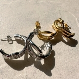 サージカルステンレスツイストフープピアス アレルギー対応素材 長時間着用OK | feu | 詳細画像2 