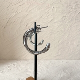 サージカルステンレスツイストフープピアス アレルギー対応素材 長時間着用OK | feu | 詳細画像6 