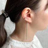 ボールチェーンイヤーカフ 垂れる 揺れる | feu | 詳細画像1