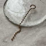 ゴールド | ボールチェーンイヤーカフ 垂れる 揺れる | feu