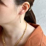 トライアングルピアス 華奢 フープ | feu | 詳細画像8 