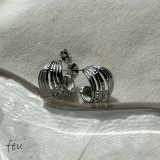 シルバー | サージカルステンレスフープピアス アレルギー対応素材 フープ | feu