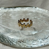 ゴールド | ステップモチーフリング フリーサイズ ニュアンスデザイン | feu