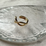 ゴールド | SILVER925エイトピンキーリング アレルギー対応素材 フリーサイズ | feu