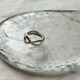 シルバー | SILVER925エイトピンキーリング アレルギー対応素材 フリーサイズ | feu