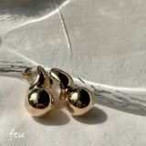 ゴールド | ボリュームピアス アクセントデザイン ギフト | feu