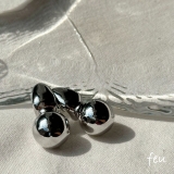 シルバー | ボリュームピアス アクセントデザイン ギフト | feu