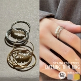 サージカルステンレス セットリング 2個セット | feu | 詳細画像1 