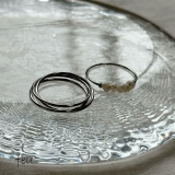 シルバー | サージカルステンレス セットリング 2個セット | feu