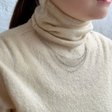 3ラインチェーンネックレス 華やか ショート | feu | 詳細画像10 