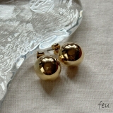 ゴールド | ボールピアス アクセントデザイン おしゃれ | feu