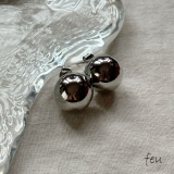 シルバー | ボールピアス アクセントデザイン おしゃれ | feu