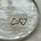 ゴールド | サージカルステンレスピアス キャッチレス 小ぶり | feu