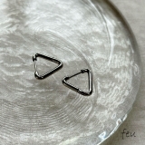 シルバー | サージカルステンレスピアス キャッチレス 小ぶり | feu