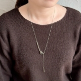 ロングネックレス アシメデザイン 着けやすい | feu | 詳細画像3 