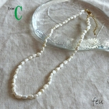 タイプＣ　 | 淡水パールネックレス 4種類 ショート丈 | feu