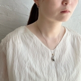 ボリュームモチーフ ロングネックレス 華奢チェーン | feu | 詳細画像3 